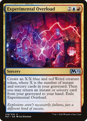 Experimental Overload card from Core Set 2021