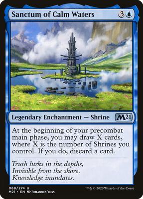 Sanctum of Calm Waters card from Core Set 2021