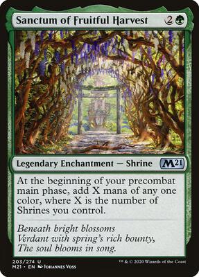 Sanctum of Fruitful Harvest card from Core Set 2021