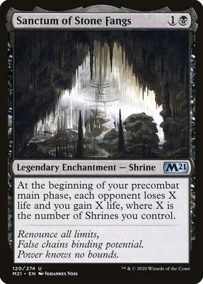 Sanctum of Stone Fangs card from Core Set 2021