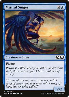 Mistral Singer card from Core Set 2021