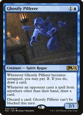 Ghostly Pilferer card from Core Set 2021