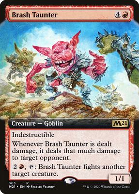 Brash Taunter (Extended Art) card from Core Set 2021