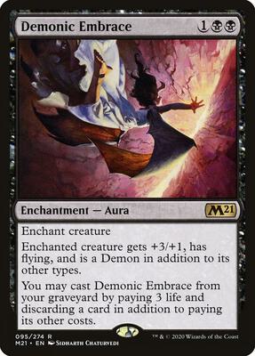 Demonic Embrace card from Core Set 2021