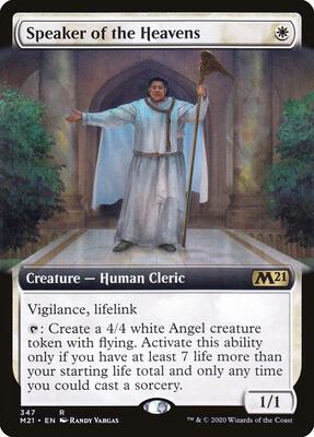 Speaker of the Heavens (Extended Art) card from Core Set 2021
