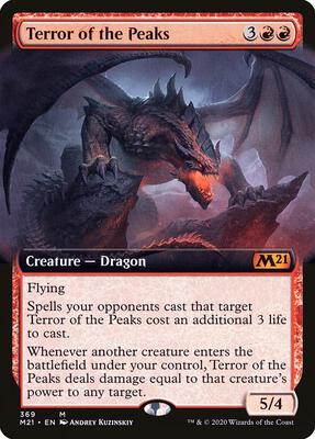 Terror of the Peaks (Extended Art) card from Core Set 2021