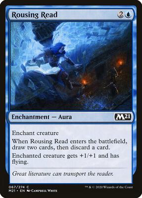 Rousing Read card from Core Set 2021