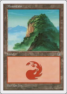 Mountain (176) card from Portal Three Kingdoms