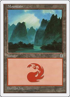 Mountain (177) card from Portal Three Kingdoms