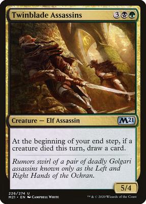 Twinblade Assassins card from Core Set 2021