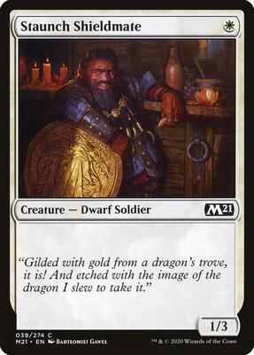 Staunch Shieldmate card from Core Set 2021