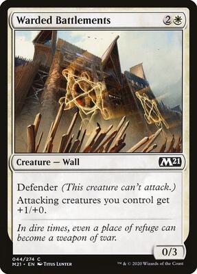 Warded Battlements card from Core Set 2021