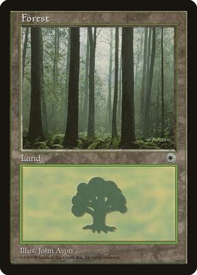 Forest (Ferns on Ground) card from Portal