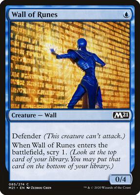Wall of Runes card from Core Set 2021