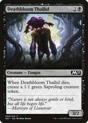 Deathbloom Thallid card from Core Set 2021