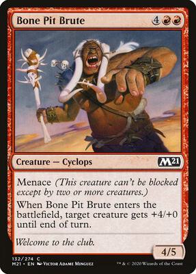 Bone Pit Brute card from Core Set 2021