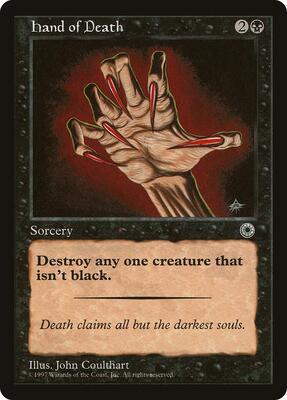 Hand of Death card from Portal