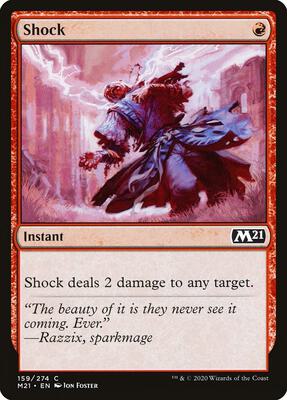 Shock card from Core Set 2021