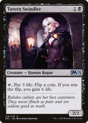 Tavern Swindler card from Core Set 2021