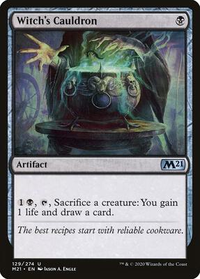Witch's Cauldron card from Core Set 2021