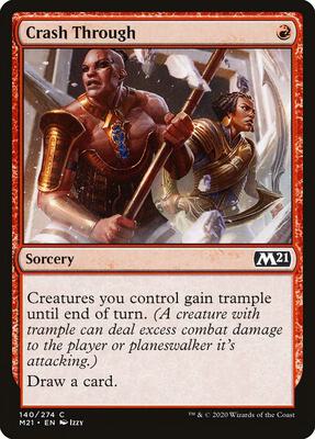 Crash Through card from Core Set 2021