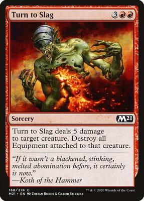 Turn to Slag card from Core Set 2021