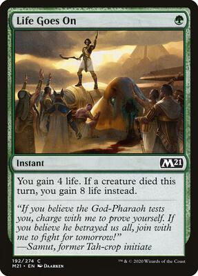 Life Goes On card from Core Set 2021