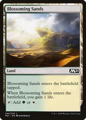 Blossoming Sands card from Core Set 2021