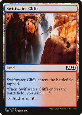 Swiftwater Cliffs card from Core Set 2021