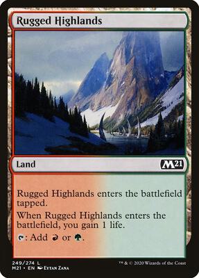 Rugged Highlands card from Core Set 2021
