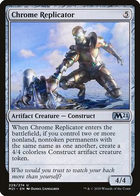 Chrome Replicator card from Core Set 2021