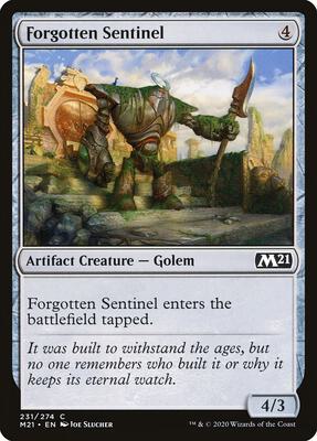Forgotten Sentinel card from Core Set 2021