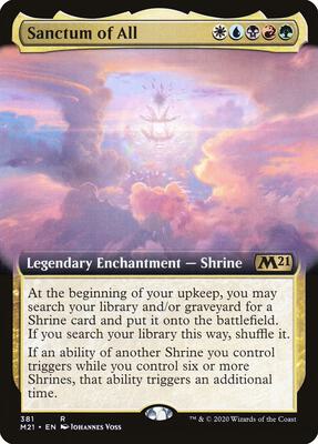 Sanctum of All (Extended Art) card from Core Set 2021