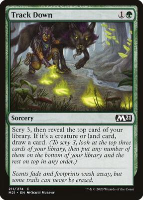 Track Down card from Core Set 2021