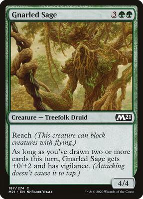 Gnarled Sage card from Core Set 2021