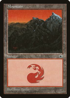 Mountain (Peaks Right) card from Portal
