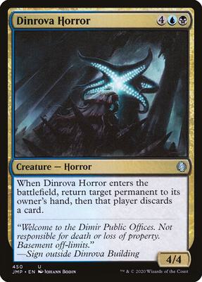 Dinrova Horror card from Jumpstart