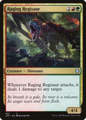 Raging Regisaur card from Jumpstart