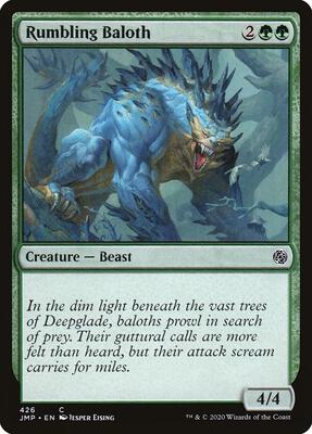 Rumbling Baloth card from Jumpstart