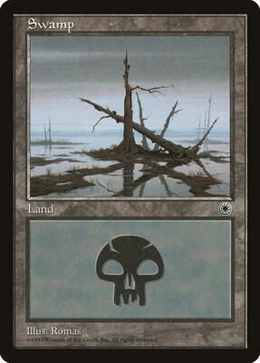 Swamp (Crossed Trees) card from Portal