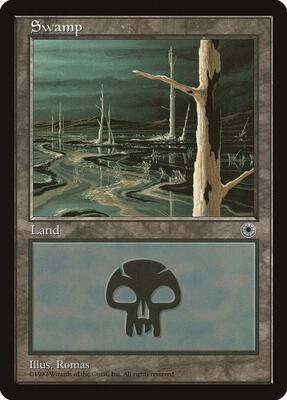Swamp (White Tree) card from Portal