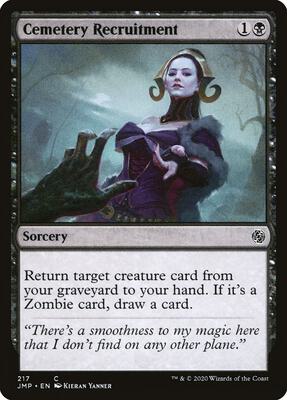 Cemetery Recruitment card from Jumpstart