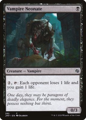 Vampire Neonate card from Jumpstart