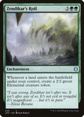 Zendikar's Roil card from Jumpstart