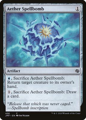 Aether Spellbomb card from Jumpstart