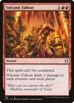 Volcanic Fallout card from Jumpstart