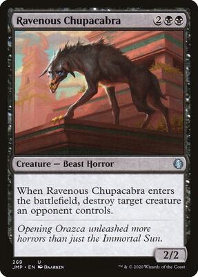 Ravenous Chupacabra card from Jumpstart