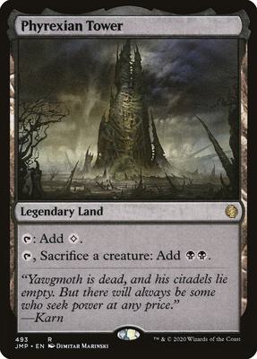 Phyrexian Tower card from Jumpstart