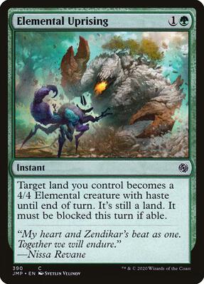 Elemental Uprising card from Jumpstart