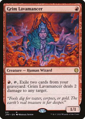 Grim Lavamancer card from Jumpstart